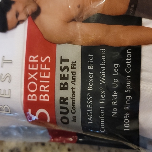 Hanes Underwear & Socks Hanes Mens White Boxer Briefs5 Pack Poshmark